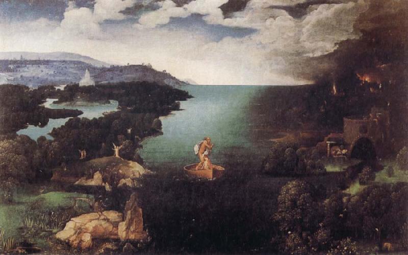 PATENIER, Joachim Landscape with Charon's Bark